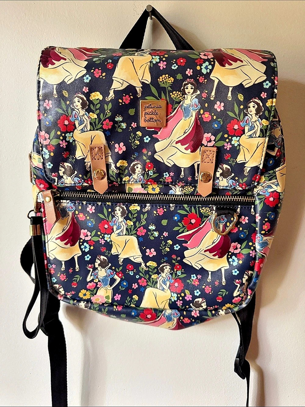 Disney Baby Floral Backpack in Black